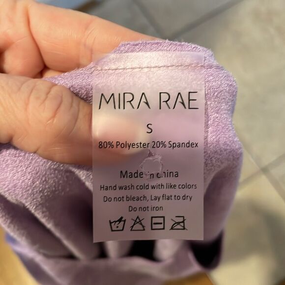 Mira Rae Lilac Polyester Top size small - Picture 7 of 7